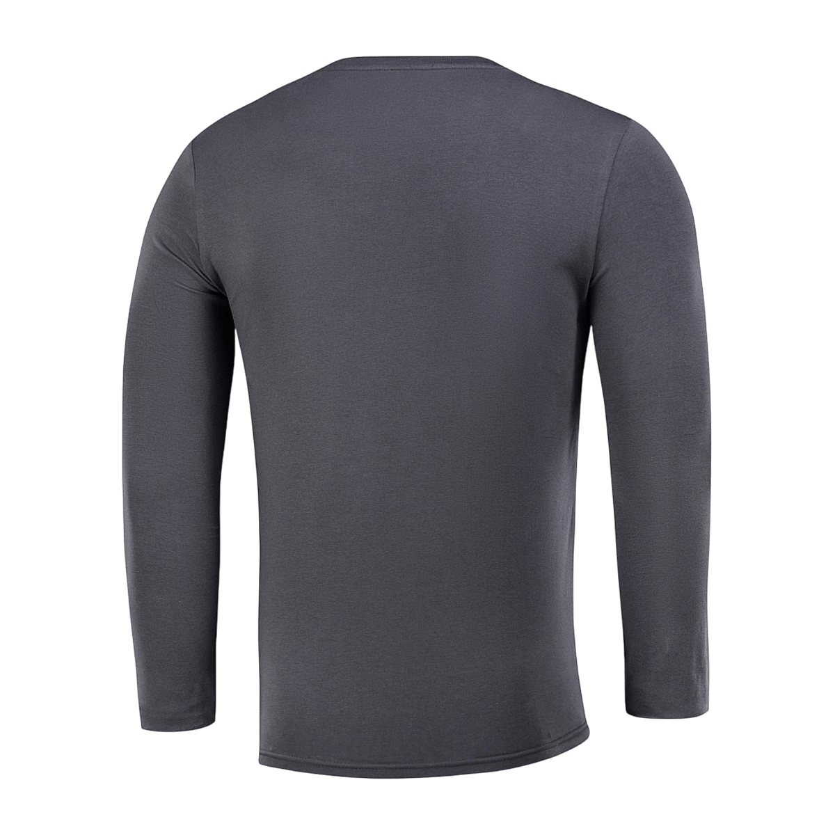 M-Tac Long-sleeve T-shirt 93/7 i grå farve, lavet af 93% bomuld og 7% elastan, set bagfra. Ideel til hverdag, sport og friluftsliv.