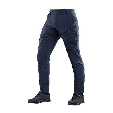 M-Tac Bukser Rubicon Flex i navyblå, komfortable 4-Way Stretch bukser til træning, skydning, arbejde, rejser og fritid.