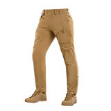 M-Tac Bukser Rubicon Flex i beige med innovativ cargo-lomme og 4-Way Stretch stof til træning og udendørsaktiviteter.