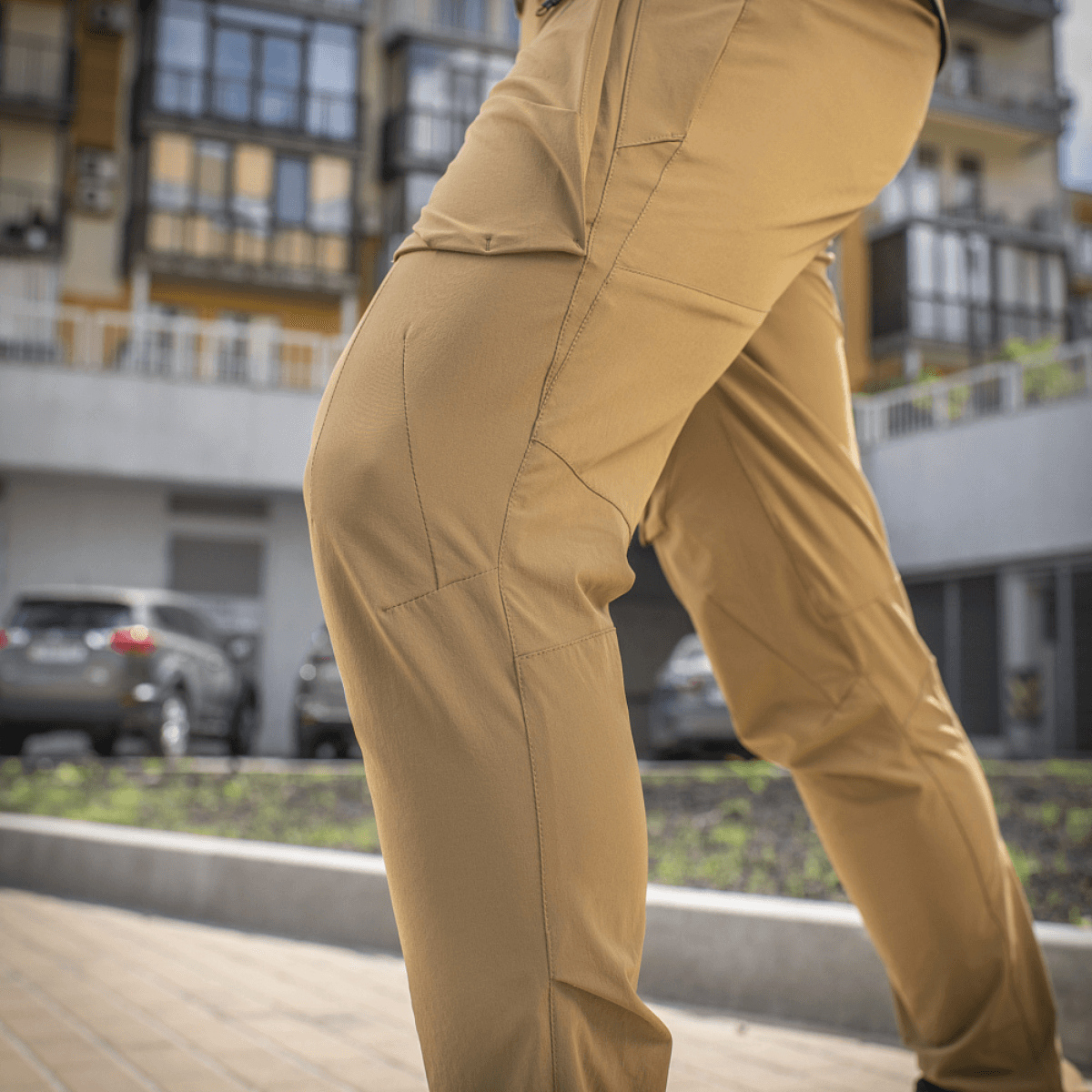 M-Tac Bukser Rubicon Flex i moderne 4-Way Stretch stof, perfekte til træning og fritid, vandtæt og åndbar med cargo-lomme design.