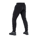 M-Tac Bukser Stealth Cotton i sort, set bagfra, med elastik i taljen og sidelommer, ideelle til sport og hverdag