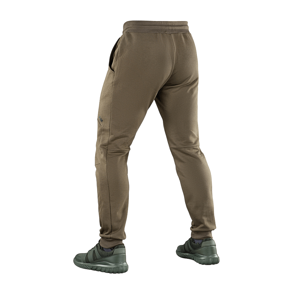 M-Tac Bukser Stealth Cotton i brun set bagfra, fremstillet af 100% bomuld for komfort og bevægelsesfrihed, perfekt til sport og hverdag.