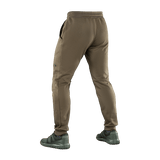 M-Tac Bukser Stealth Cotton i brun set bagfra, fremstillet af 100% bomuld for komfort og bevægelsesfrihed, perfekt til sport og hverdag.