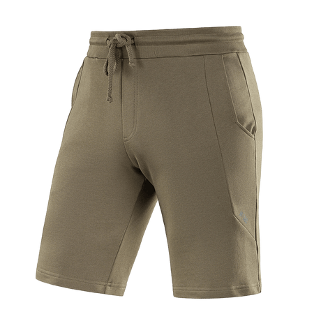 M-Tac Shorts Casual Fit Cotton i olivengrøn med elastik i taljen og sidelommer, perfekt til sommer, fremstillet af 100% åndbart bomuld.