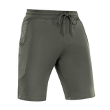 M-Tac Shorts Casual Fit Cotton i olivengrøn med elastisk talje og sidelommer, fremstillet af 100% bomuld for høj komfort.