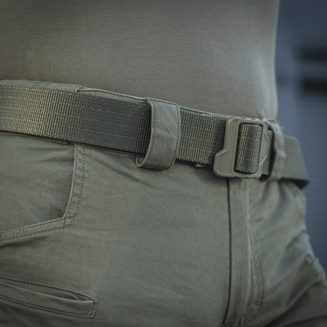 M-Tac Bukser Patriot Gen.III Vintage med bælte, holdbare taktiske bukser til træning og fritid i vintage-look.