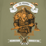 M-Tac T-shirt Viking featuring a fierce Viking with an axe and 'Til Valhall' text, embodying courage and warrior spirit.