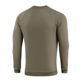 M-Tac Sweatshirt Cotton Hard set bagfra i neutral khaki farve, lavet af 100% bomuld, med ribkanter for komfort og stil.