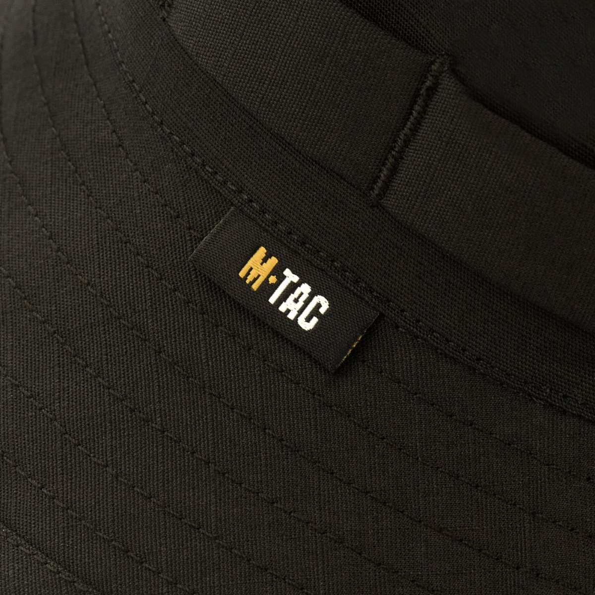 M-Tac Panama Rip-Stop hat in black with visible M-Tac logo and durable rip-stop material