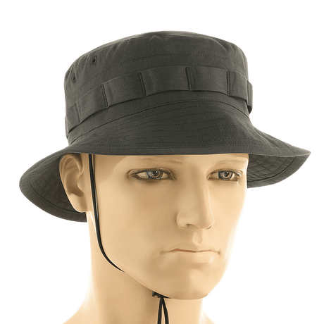 M-Tac Panama Rip-Stop hat med semi-stiv skygge og ventilationshuller, army-inspireret design med rip-stop stof og ekstra camouflage muligheder.