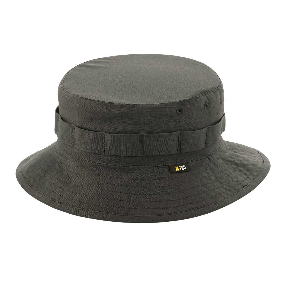 M-Tac Panama Rip-Stop army-hat med ventilationshuller og skygge, inspireret af Boonie-modellen, perfekt til camouflageudstyr.