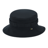 M-Tac Panama Rip-Stop army-hat med semi-stiv skygge og ventilationshuller i sort rip-stop materiale