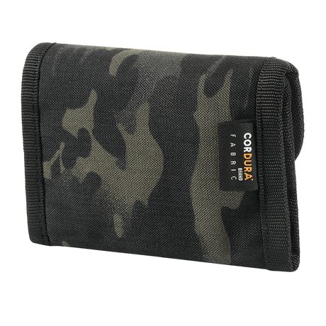 M-Tac Pung Elite Gen.II i robust Cordura 500D med camouflage mønster og YKK lynlåse, egnet til kontanter og kort.