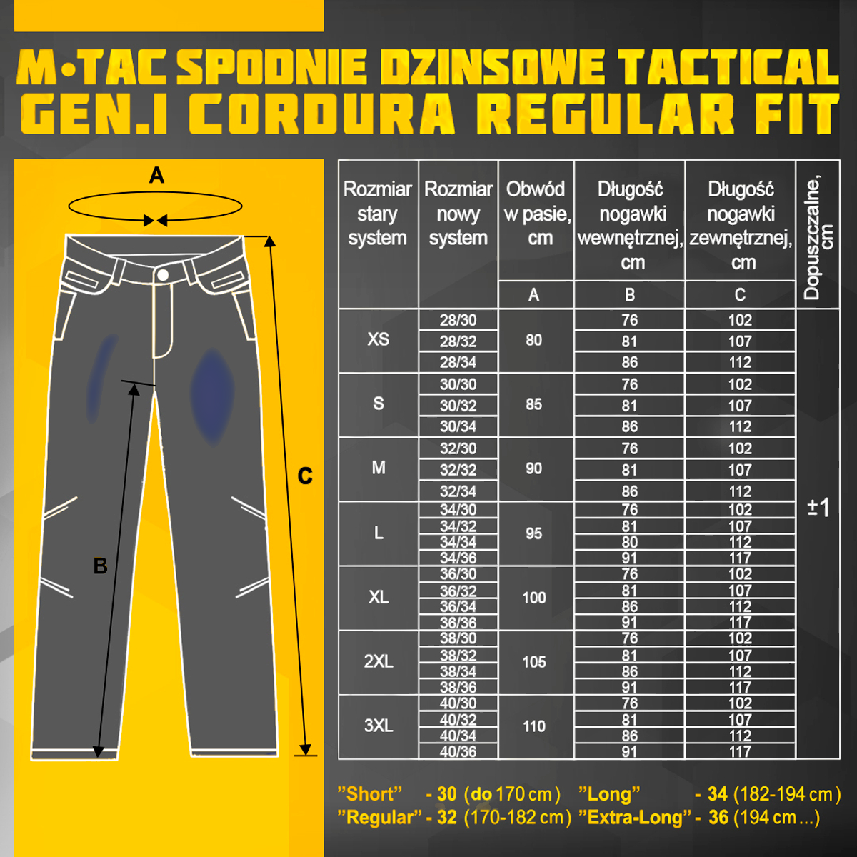M-Tac Jeans Tactical Gen. I Cordura Regular Fit