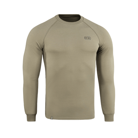 M-Tac Raglan Athlete i coyote-farve, minimalistisk sweatshirt med rund hals og raglanærmer, ideel til sport og hverdag.