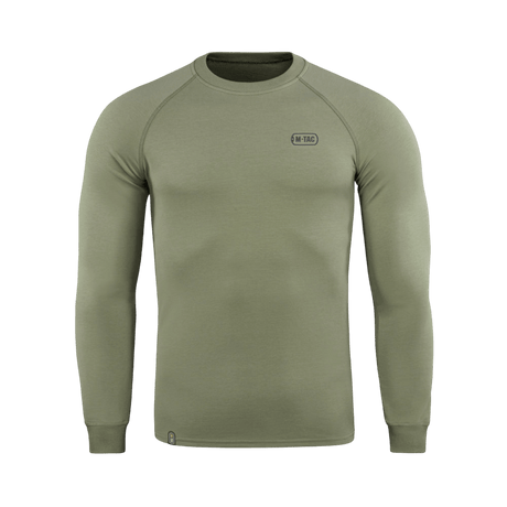 M-Tac Raglan Athlete olivengrøn sweatshirt med rund hals og raglanærmer, perfekt til sport og hverdagsbrug, 95% bomuld.