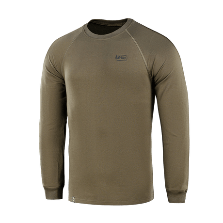 M-Tac Raglan Athlete sweatshirt i olivenfarve med minimalistisk design og raglanærmer, ideel til sport og hverdagsbrug.