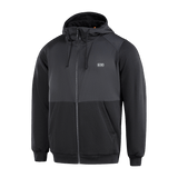 M-Tac Pilgrim Bomberjakke med hætte i sort, velegnet til hverdagsbrug og sport, lavet af holdbare og komfortable materialer.