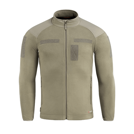 M-Tac Combat Fleece Polartec Jakke i taktisk design med Polartec fleece og Velcro-paneler, perfekt til funktionel brug.
