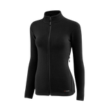 M-Tac Sweater Nord Fleece Polartec Dame i sort, designet til komfort og varme med Polartec® 200 fleece og YKK-lynlås.