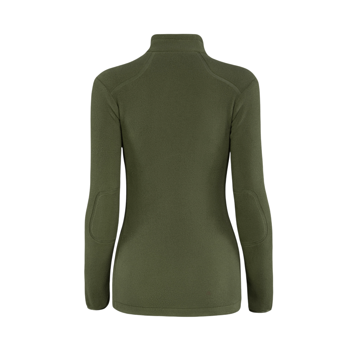 M-Tac Sweater Nord Fleece Polartec Dame i olivengrøn farve, bagsidevisning, lavet af Polartec® 200 Series fleece for varme og komfort.