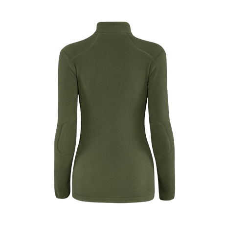 M-Tac Sweater Nord Fleece Polartec Dame i olivengrøn farve, bagsidevisning, lavet af Polartec® 200 Series fleece for varme og komfort.