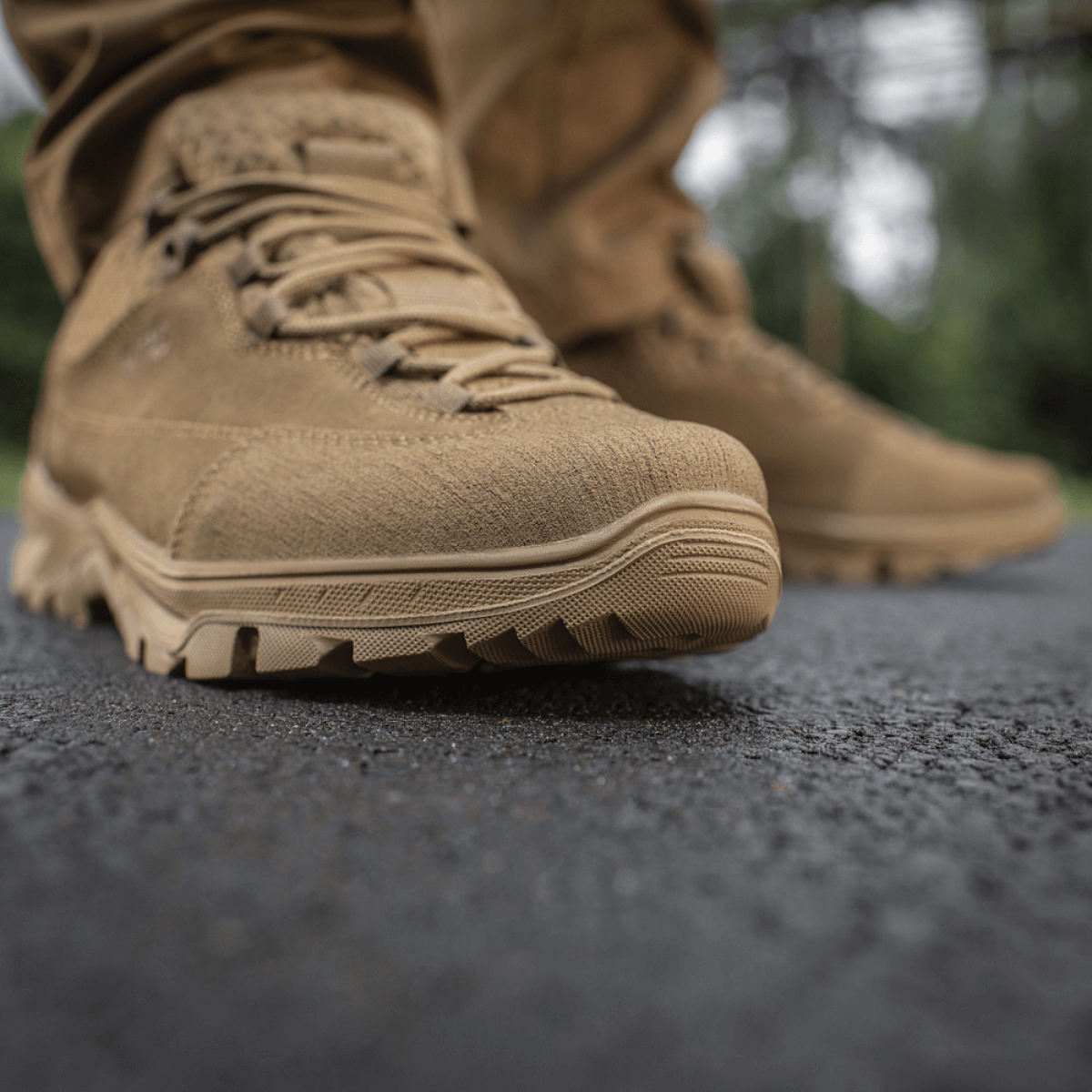 M-Tac Tactical Sneakers Patrol R Vent til trekking og outdoor-aktiviteter i brunt ruskind og mesh