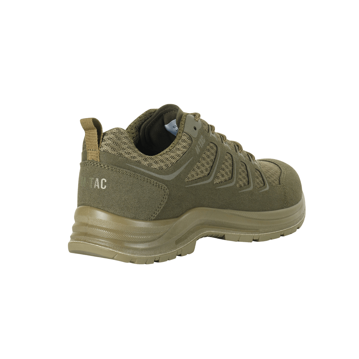 M-Tac Tactical Sneakers IVA, lette og slidstærke sko med åndbart mesh og syntetisk nubuck, ideelle til trekking og udendørsaktiviteter.