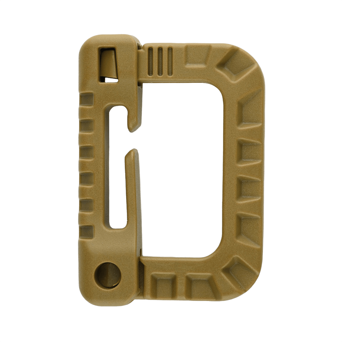 M-Tac Plast Karabin i slidstærkt ABS-plast til let fastgørelse af udstyr, ideel til vest, bælte eller taske.