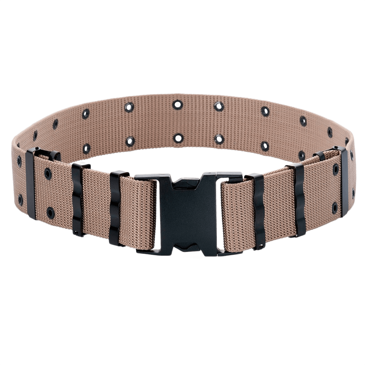 M-Tac Pistolbælte i nylon med plastikspænde, designet til taktisk brug, inspireret af amerikansk militærbælte fra 1980'erne.