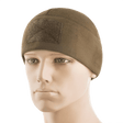M-Tac Fleece Tactical Watch Cap Beanie m. Patch Panel i brun fleece til både taktisk brug og udendørs aktiviteter.