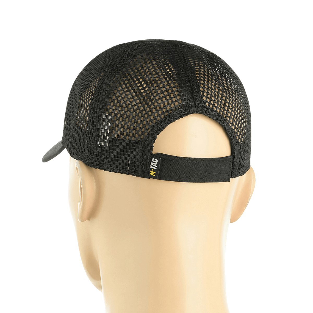 M-Tac Mesh Flex Ripstop Baseball Cap med Velcro. Baghovedvisning med justerbar rem og mesh-paneler for optimal ventilation.