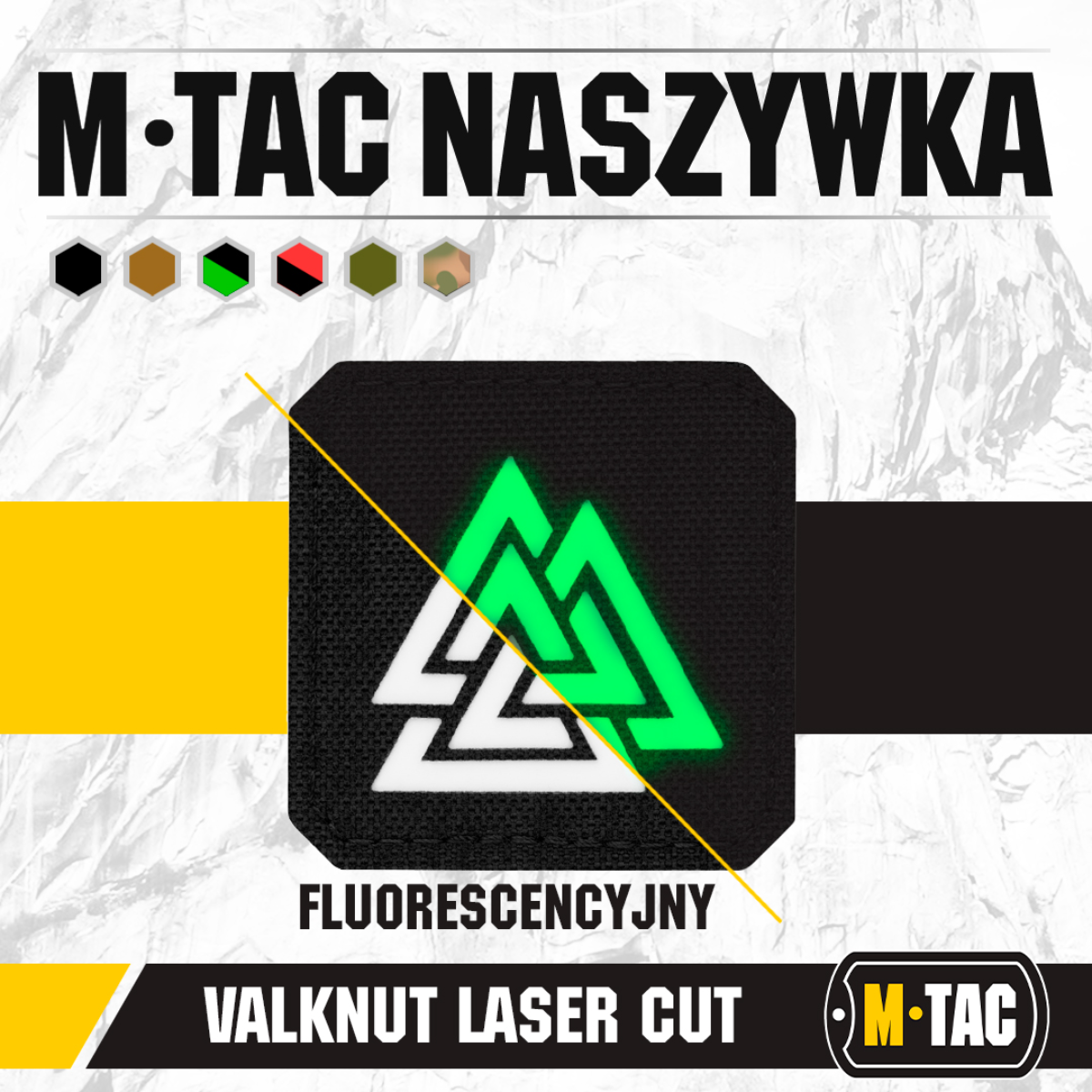 M-Tac Patch Valknut Laser Cut Odin symbol