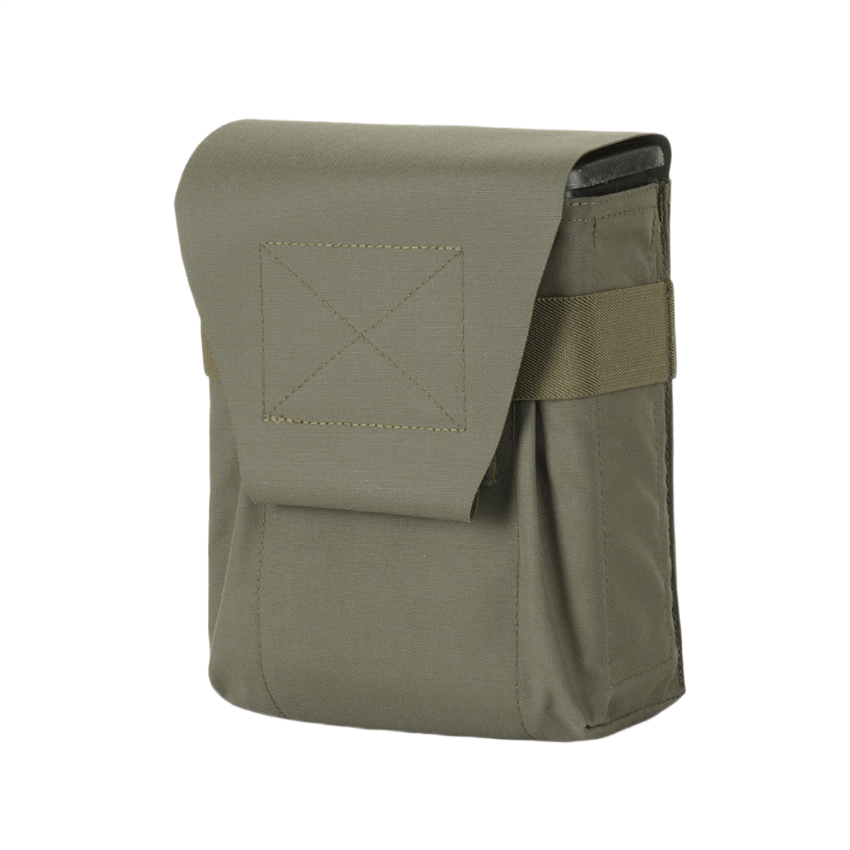 M-Tac Pouch til M249 Cartridge Box Closed i holdbart Cordura 500D materiale, praktisk til militærbrug og hurtigt access.