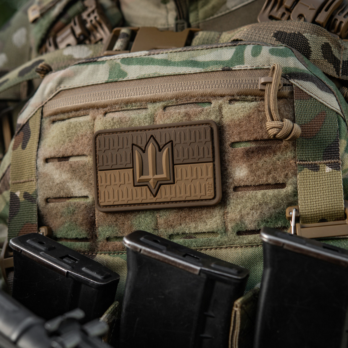 M-Tac patch Ukraine Flag med ZSU Trident PVC