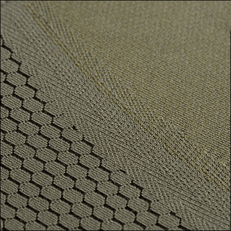 Close-up af materialet fra M-Tac Hexagon Sports Underbukser med unikt sekskantet mønster. Komfort og ydeevne for sportsentusiaster.