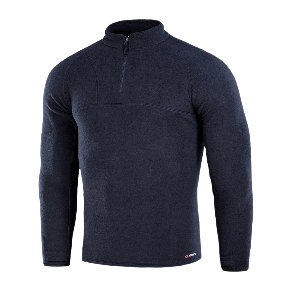 M-Tac Delta Polartec Raglan Jakke i marineblå, lavet af 100% polyester Micro Series fleece, perfekt til udendørs brug.