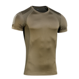 M-Tac Athletic Tactical Gen.II T-shirt i brun, åndbar og svedtransporterende, ideel til træning, løb og en aktiv livsstil.