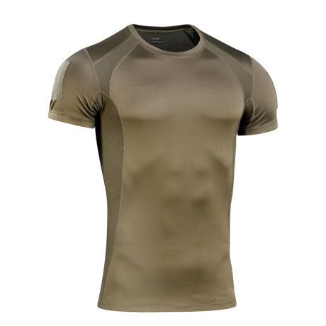 M-Tac Athletic Tactical Gen.II T-shirt i brun, åndbar og svedtransporterende, ideel til træning, løb og en aktiv livsstil.