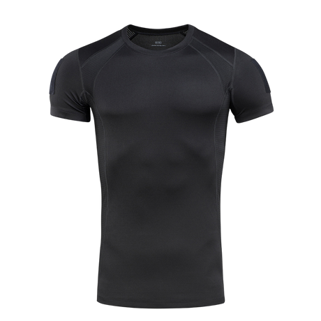 M-Tac Athletic Tactical Gen.II T-shirt i sort, åndbar og svedtransporterende, ideel til træning, løb og daglig brug.