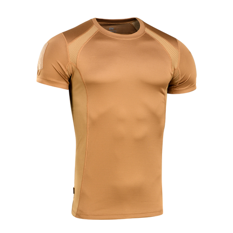 M-Tac Athletic Tactical Gen.II T-shirt i tan, fugttransporterende og åndbar, ideel til træning og daglig brug.