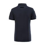 M-Tac Tactical Polo-Shirt 65/35 Lady, bagfra, sort farve, komfortabel bomulds-polyester, kvindepasform, velcro på ærmer og ryg