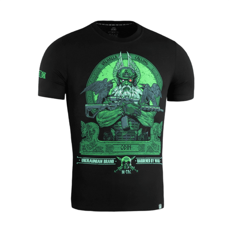 M-Tac T-Shirt Night Vision med Odin print i kampudstyr og ravnene Hugin og Munin, "Valhalla Calling" tema.