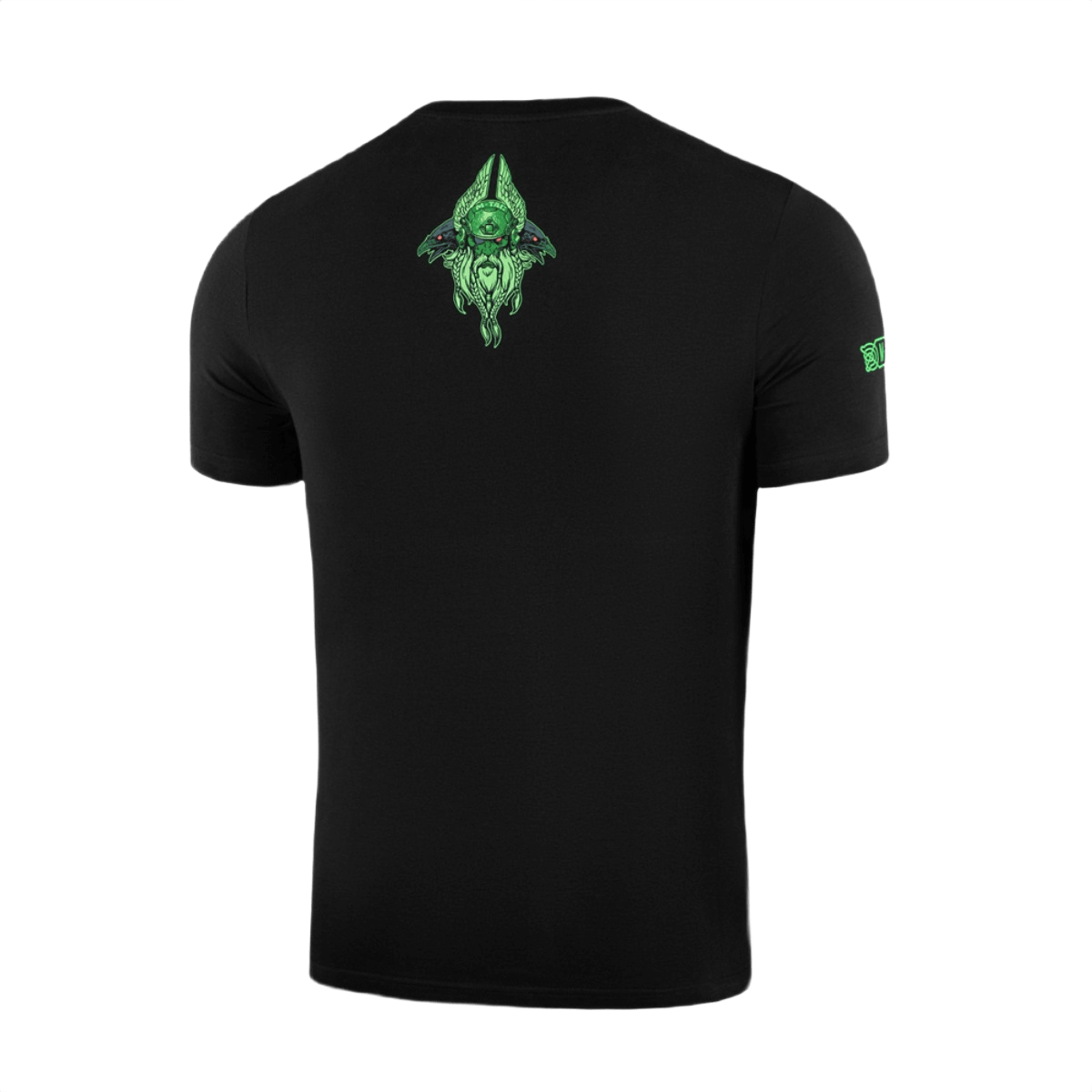 M-Tac T-Shirt Night Vision - Sort T-Shirt med grøn Odin-print og tekst 'Valhalla Calling'. Moderne kampdesign inspireret af nordisk mytologi.