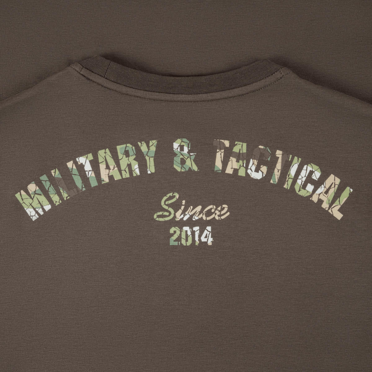 M-Tac T-Shirt Logo Long Sleeve med 'Military & Tactical Since 2014' grafik i camouflagemønster