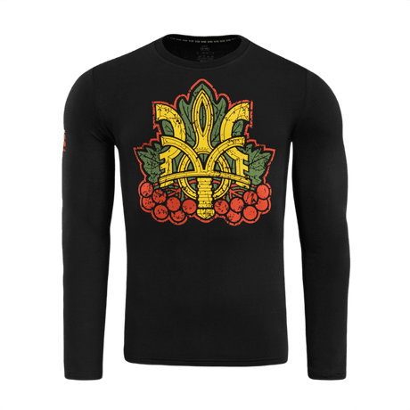 M-Tac Viburnum T-Shirt Long Sleeve med stiliseret Trident og viburnum design. Symboliserer historie og enhed i blødt, elastisk stof.