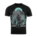 M-Tac T-Shirt Our Land med ukrainsk soldat, ugle og ulv design i blød bomuldsblanding. Hylder Ukraines historie. Komfortabel og elastisk.