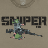 M-Tac T-Shirt Talpa med print af en blind muldvarp sniper med humoristisk design for militære entusiaster.