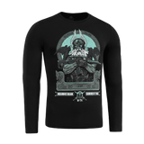 M-Tac T-Shirt Odin Mystery Long Sleeve med Odin-print og "Valhalla Calling", moderne kampdesign, sorte lange ærmer, bomuldsblanding
