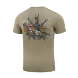 M-Tac T-Shirt Rex Team med skudhold print; fremhæver venskab og teamwork, komfortabel bomuldsblanding, bagpå design.